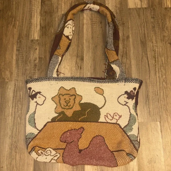 Handmade Animal Patterned Tote Bag - Picture 2 of 2
